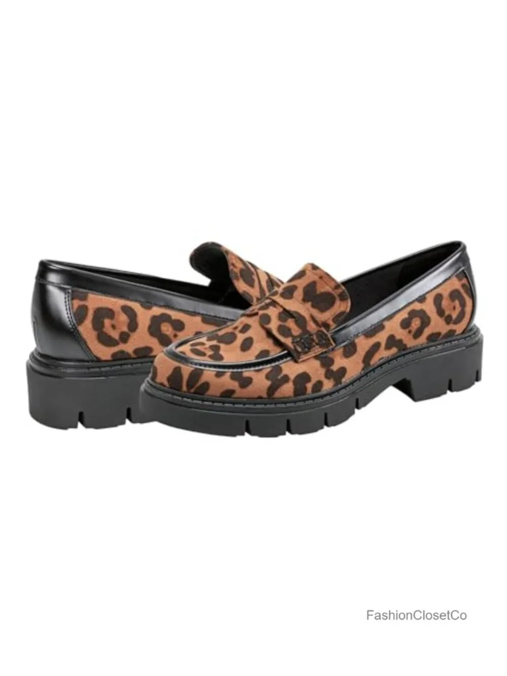 Marc Fisher Women's Leather Loafers Slip-On Wedge Heel Shoes
